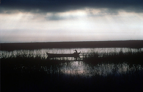 Storm in the marshlands, Euphrates, Iraq